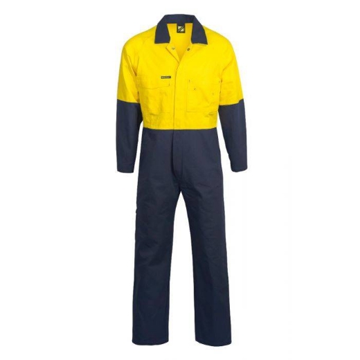 Picture of WorkCraft, Hi Vis Two Tone Cotton Drill Coveralls
